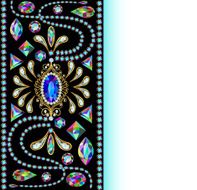 background of jewelry and precious stones with space for text