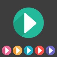 Flat game graphics icon play N2