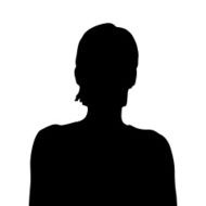 Vector silhouette of a woman N945