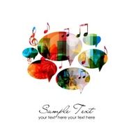 Colorful vector speech bubbles