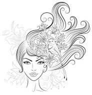 Woman and bird
