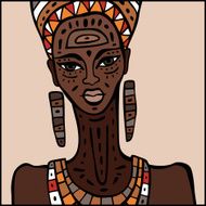 African Woman Portrait N7