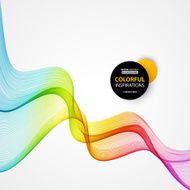 Abstract curved lines background Template brochure design N45