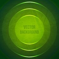 Vector grunge background with green paper circles