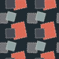 Seamless background with patches Vector illustration