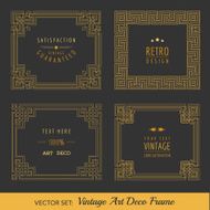 Art Deco Vintage Frames and Design Elements