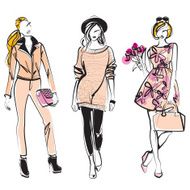Three stylish ladies