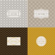 vintage graceful thin line pattern collection
