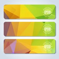 Abstract vector header banners N124