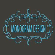 luxury monogram design template elegant line art business sign b N15