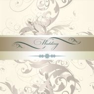 Wedding invitation design in classic style