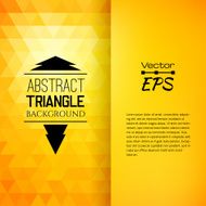 Retro mosaic pattern of geometric triangle shapes N16