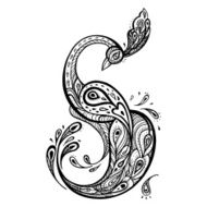 Peacock Decorative Vector illustration N7