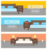 Bedroom interior design banners