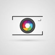 Vector photo camera icon