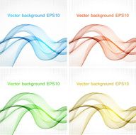 Abstract color wave design element N13
