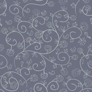 flowers and birds Endless floral pattern