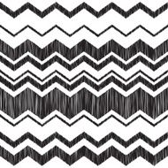 Seamless zig zag embroidery pattern - white background