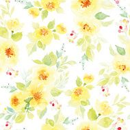 Watercolor flower pattern N140