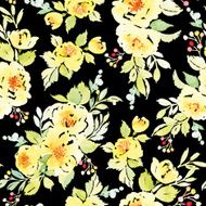 Watercolor flower pattern N141