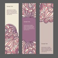 set of modern vector elegant colorful banners N2