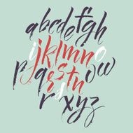 Vector alphabet Hand drawn letters N7
