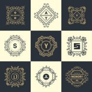 Monogram luxury logo N27