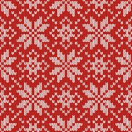 Nordic knitted seamless pattern