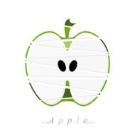 Vector of fruit apple icon N3