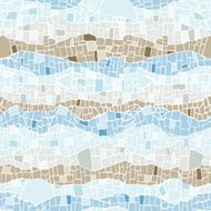 Vector mosaic texture seamless pattern background in vintage style N2