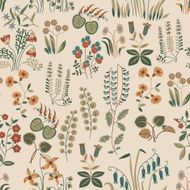 Vector seamless pattern of little flowers in Shabby chic style N3