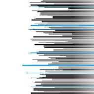 Abstract infographics horizontal gray black and blue stripes on