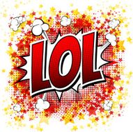 Lol - Comic book style word