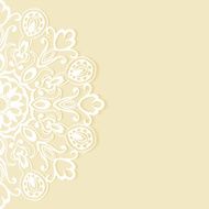 Wedding invitation or greeting card design with lace pattern ornamental N3