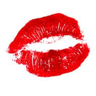Woman lips on white background Lipstick kiss N7