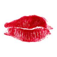 Woman lips on white background Lipstick kiss N8