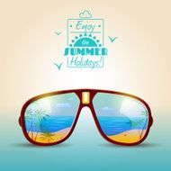Sunglasses Summer Poster