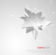 Vector geometric background with triangles N4