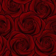 Beautiful seamless background with red roses N2