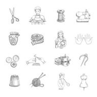 Sketch Handmade Icons Set N2