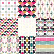seamless colorful geometric pattern N2