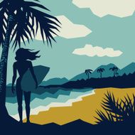 girl with a surf N2