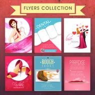 Set of different stylish Flyers