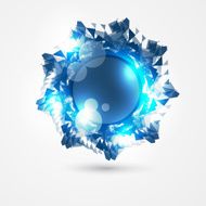 Vector abstract circles template Object web N26