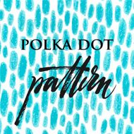 Polka dot color pencil pattern