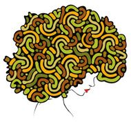 colorful hair - Illustration N2