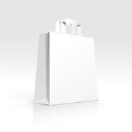 Empty Shopping Bag on White Background N3