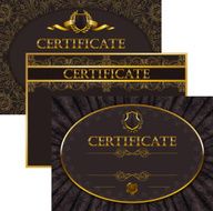 Elegant template of certificate diploma N46