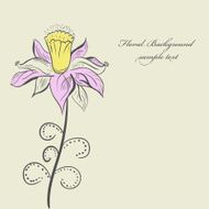 Vintage Flower background color