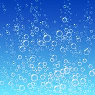 Water bubbles pattern on blue background N2